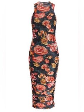SNDYS High Tide Floral Sheath Dress In Red Floral ~ Medium